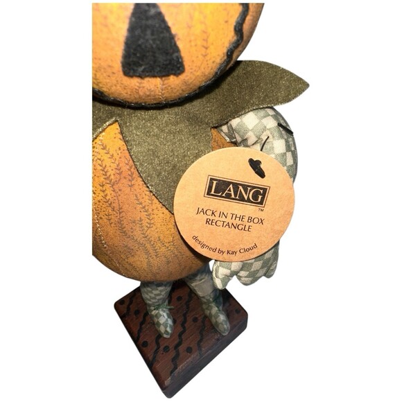 Vintage Primitive Pumpkin Jack o Lantern Doll Lang Jack in the Box 2005 - Picture 5 of 16